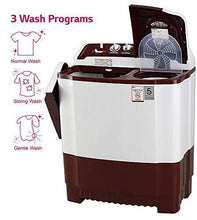 Load image into Gallery viewer, LG 7 kg Semi-Automatic Top Loading Washing Machine (P7010RRAA, Burgundy) - Home Decor Lo
