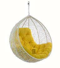 Load image into Gallery viewer, RE ONN Hanging Swing Chair with Cushion for Garden Patio Balcony Outdoor Indoor Colour White - Home Decor Lo