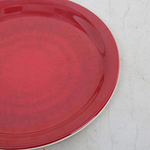 Home Centre Meadows-Malva Solid Side Plate (Red) - Home Decor Lo