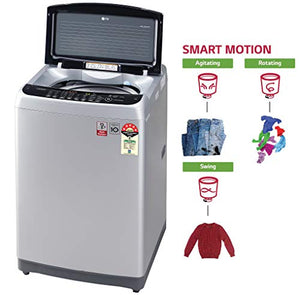 LG 8.0 Kg Inverter Fully-Automatic Top Loading Washing Machine (T80SJSF1Z, Middle Free Silver) - Home Decor Lo