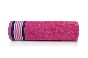Casa Copenhagen 500 GSM 2 Pieces Large (70 cm x 140 cm) Cotton Bath Towel Set - Pack of 2 (Blue & Pink 70 cm x 140cm) - Home Decor Lo