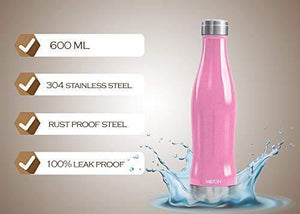 Milton Duke Stainless Steel Water Bottle, 750ml, Pink - Home Decor Lo