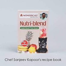 Load image into Gallery viewer, Wonderchef Nutri-Blend, 22000 RPM Mixer-Grinder, Blender, SS Blades, 3 Unbreakable Jars, 2 Years Warranty, 400 W-White, Includes Exclusive Recipe Book by Chef Sanjeev Kapoor - Home Decor Lo