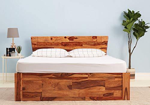 Wakefit Auriga Sheesham Bed with Storage (King Size Bed), Solid Wood Double Bed - Home Decor Lo