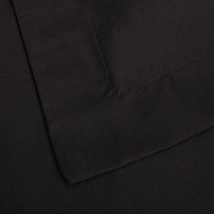 AmazonBasics Microfiber 3-Piece Quilt/Duvet/Comforter Cover Set - King, Black - with 2 pillow covers - Home Decor Lo