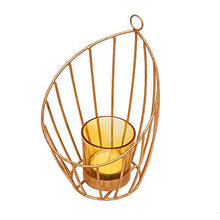 Load image into Gallery viewer, Webelkart Decorative Cage Golden Candle Holder for Home Decoration, for Home Room Bedroom Lights Decoration | Made in India Products - Free Tea Light Candles by Webelkart - Home Decor Lo
