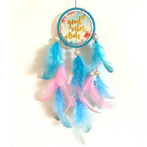 Rooh Dream Catcher ~ Good Vibes Car Hanging ~ Handmade Hangings for Positivity (Can be Used as Home Décor Accents, Wall Hangings, Garden, CarYoga Temple, Windchime) - Home Decor Lo