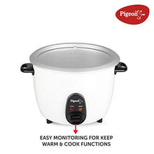 Load image into Gallery viewer, Pigeon by Stovekraft Joy Rice Cooker with Single pot, 1 litres. A smart Rice Cooker for your own kitchen (White) - Home Decor Lo