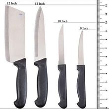 Load image into Gallery viewer, Generic Stainless Steel Knife Set for Kitchen with Chopping Board-Cleaver-Chopper-Chopping-Meat-Butcher-Knife for Kitchen- Knife Sharpener for Kitchen Best - Home Decor Lo