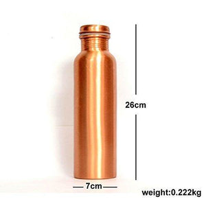 Indus Valley 100% Pure Copper Bottle Leak Proof, Lacquer Coat, 1 Litre | Yoga Water Bottle - Home Decor Lo