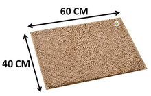 Load image into Gallery viewer, Yellow Weaves Shaggy Microfiber Anti Slip Bath Mat, 40 X 60 cm, Color: Beige, Set of 2 - Home Decor Lo