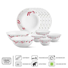 Load image into Gallery viewer, Larah by Borosil Fluted Verona Dinner Set, 14-Pieces, White - Home Decor Lo