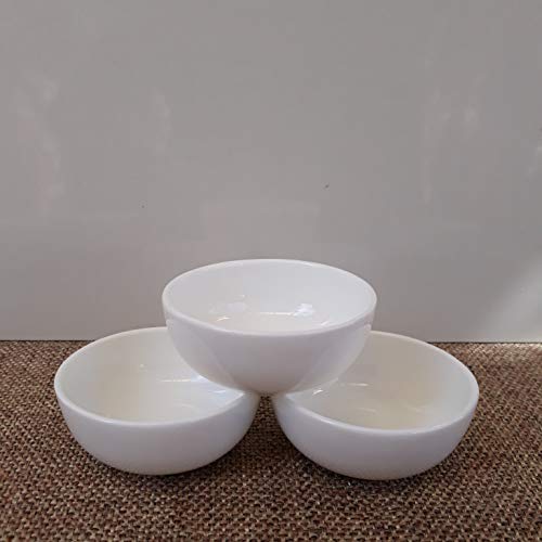 Mirakii Set of 6, Fine Bone China Dip Sauce and Chutney Bowls in White Color - Home Decor Lo