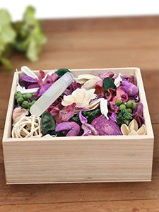 Deco aro Natural Dried Flowers Leaves Seeds Wooden Flakes Potpourri Lavender Fragrance - 250 g - Home Decor Lo