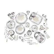 Load image into Gallery viewer, Classic Essentials Glory Stainless Steel Dinner Set, 61-Pieces, Silver - Home Decor Lo