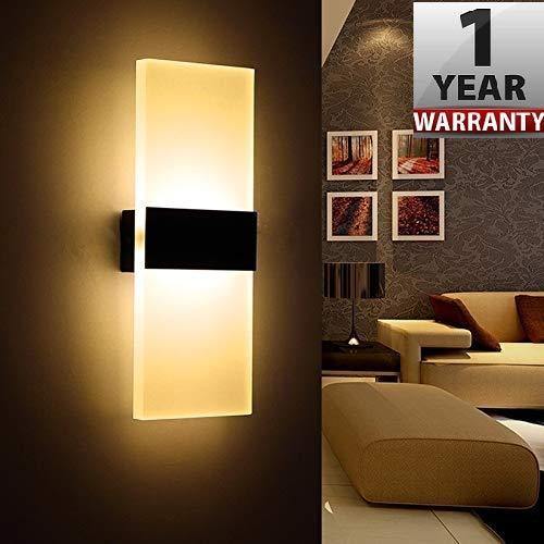 Smartway 6W Rectangle Wall Led Lamp Warm White Home Decor Lo