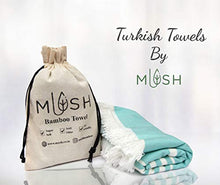 Load image into Gallery viewer, Mush 100% Bamboo Light Weight Turkish Style Towels: Ultra Soft, Super Absorbent - Bath Towel for Home &amp; Travel (Turquoise, 1) - Home Decor Lo