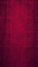 Load image into Gallery viewer, Inaayat Creations Polyester Pyramid Design Punching Heavy Long Crush 7 Feet Door Curtains (Maroon) - Set of 2 - Home Decor Lo