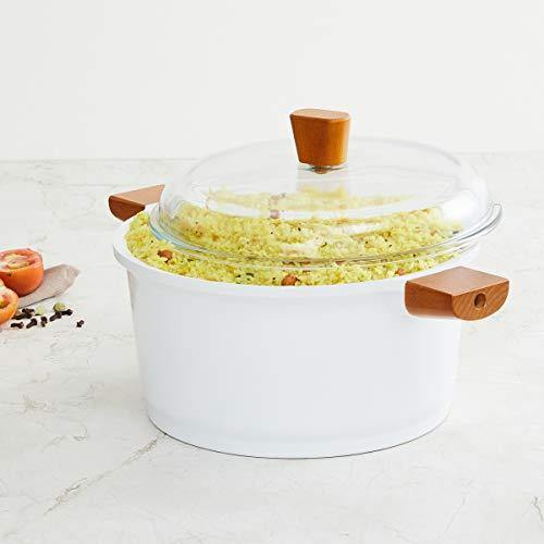 Home Centre Marshmallow Ceramic Casserole with Lid - Home Decor Lo