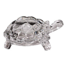 Load image into Gallery viewer, Ocasa Retails Glass Turtle Tortoise for Feng Shui and vastu Sastra- Wealth Sign Statue Showpiece (Transparent) - Home Decor Lo