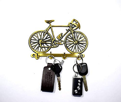 WIGANO Brass Made Cycle Key Holder Key Stand for Home & Office - Home Decor Lo