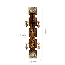 Load image into Gallery viewer, ExclusiveLane Dhokra and Warli Art Living Room Decorative Wall Candle Holder Set (8.4 cm x 15.2 cm x 30.5 cm, Brown, Set of 2) (EL-008-010) - Home Decor Lo