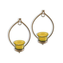 Load image into Gallery viewer, Set of 2 Decorative Golden Eye Wall Sconce/Candle Holder - Home Decor Lo
