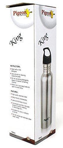 Pigeon Stainless Steel Water Bottle Set, 750ml, Set of 6, Silver - Home Decor Lo