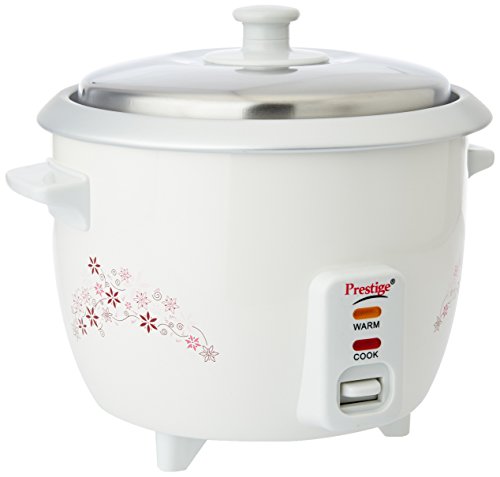 Prestige Delight PRWO 1-Litre Electric Rice Cooker (White) – Home