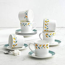Load image into Gallery viewer, Home Centre Mandarin-Malhar 12-Pc. Printed Cup and Saucer Set - Home Decor Lo