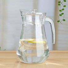 Load image into Gallery viewer, Vilon Duck Pot 1.3L Glass Pitcher with Plastic lid,Drinking Beverage Jug,Glass Water jug for Home use - Home Decor Lo