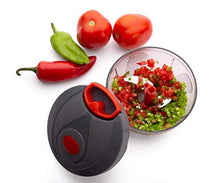 Load image into Gallery viewer, Oblivion Handy and Compact Vegetable Chopper with 3 Blades for effortlessly Chopping Vegetables and Fruits 450ML (Color May Vary) - Home Decor Lo