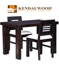 Load image into Gallery viewer, KendalWood Furniture Sheesham Wood Dining Table with Chairs &amp; Chusion | Dining Room Furniture (2 Seater Dining Set, Warm Chestnut Finish) - Home Decor Lo