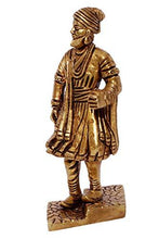 Load image into Gallery viewer, BHARAT HAAT Chhatrapati Shivaji Collectible Handicraft Small Art Idol - Home Decor Lo