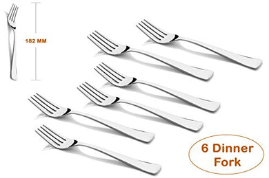 Shapes Artic Stainless Steel Dinner Fork, Set of 6 Pcs. (18 cm.) - Home Decor Lo