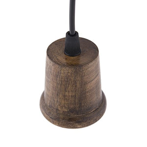 Homesake® Edison Filament Wooden Walnut Taper Bulb Holder, Urban, Retro, Nordic Style, with Fixture, Set of 2