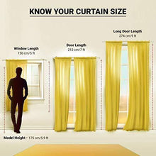 Load image into Gallery viewer, Amazin Homes Cartoon Jungle Animal 3D Digital Print Eyelet Polyester Door Curtain for Kids Room (Multicolour, 4X7 Feet) - Home Decor Lo