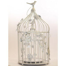 Load image into Gallery viewer, GIG Handicrafts Bird Cage with Floral Vine(White)-Set of 2 - Home Decor Lo