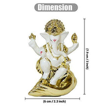 Load image into Gallery viewer, Gold Plated Ganesh Idol - Home Decor Lo
