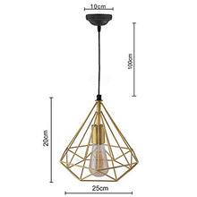 Load image into Gallery viewer, Homesake Cluster lamp Golden Single Hanging Pendant Ceiling Decorative Vintage Chandelier LED or Filament Light (Golden Pack of 1) - Made in India Products
