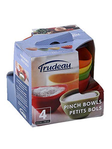Trudeau Silicone Pinch Bowls, Set of 4 (Multicolor) - Home Decor Lo