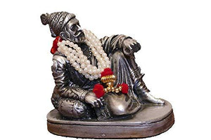 Shobha Sanskruti Shivaji Maharaj Statue (Black) - Home Decor Lo