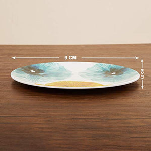 Home Centre Meadows-Madora Floral Print Dinner Plate - Multicolour - Home Decor Lo