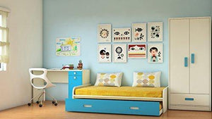 Adona Celestia Kids Room Furniture Set w/Double Trundle Bed, Wardrobe and Desk - Home Decor Lo