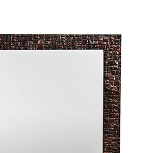 Art Street Copper Color Flat Decorative Wall Mirror/Makeup Mirror/Looking Glass Inner Size 10 x 12 inch, Outer Size 12 x 14 inch - Home Decor Lo