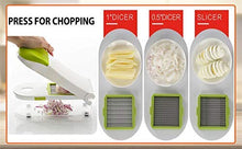 Load image into Gallery viewer, Xacton 12 in 1 Multi-Purpose Vegetable and Fruit Chopper, Fruit Grater, Slicer Dicer, Chipper, Peeler | Hand Chopper, Cutter | Kitchen Accessories - Home Decor Lo