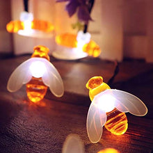 Load image into Gallery viewer, Itmumbai Honeybee Fairy String Lights, Plug in String Lights 16LED Warm White Lights for Party/Birthday/Wedding/Christmas Indoor Outdoor Decoration - Home Decor Lo
