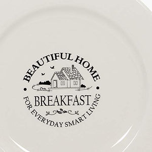 Home Centre Beautiful Home Breakfast Plate - Beige - Home Decor Lo