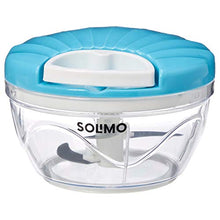 Load image into Gallery viewer, Amazon Brand - Solimo 500 ml Large Vegetable Chopper with 3 Blades, Blue - Home Decor Lo