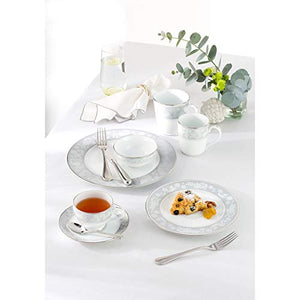Noritake Japan - Porcelain Dinner Set of 37 pcs, Service for 8 - Luxury Dining and Kitchen Set - Hearth Collection Winter Sonata Golden Dinnerware Set